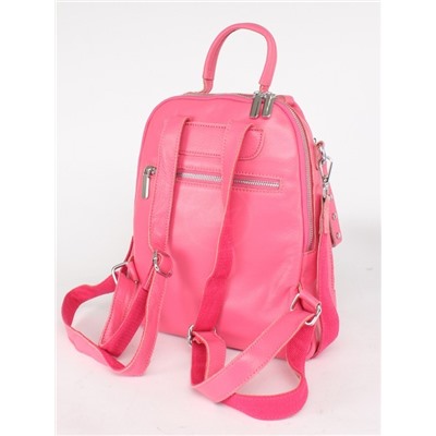 Рюкзак жен натуральная кожа RM-8168,  1 отд,  3внеш,  2внут/карм,  розовый 255217
