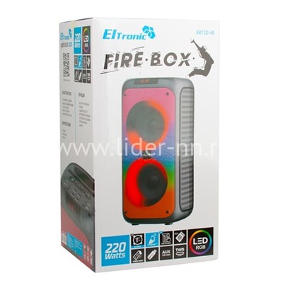 Колонка 05" (20-48 FIRE BOX 220) динамик 2шт/5" ELTRONIC с TWS                  
                                          
                                -10%