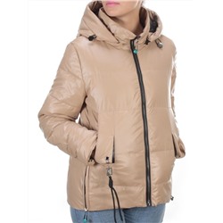 8268 BEIGE Куртка демисезонная женская BAOFANI (100 гр. синтепон) размеры 42-44-46-48-50