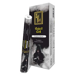 REJECT EVIL Premium Incense Sticks, Zed Black (ОТВЕРЖЕНИЕ ЗЛА премиум благовония палочки, Зед Блэк), уп. 20 палочек.