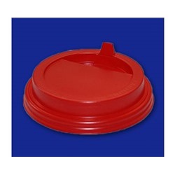 Крышка д/стакана ПР-TLS-80 красная с откидным клапаном (1000/100)