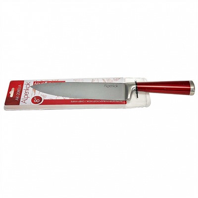 Нож 8" (20,32 см) поварской из нержавеющей стали AK-2080/A "Burgundy" с красной ручкой