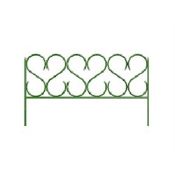 Забор декор.Изящный БОЛЬШОЙ металл  (Д-4,85м, В-0,7м) (5 секций)