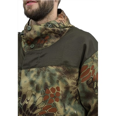 Костюм "ГОРКА-ГОРЕЦ" куртка/брюки, цвет: кмф "Питон зеленый"/т.хаки, ткань: Грета