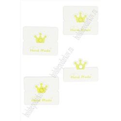 Карточки для украшений "Корона №1" (20 шт) SF-7700, желтый