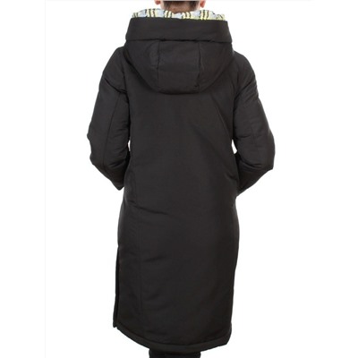 2166 BLACK Пальто зимнее женское MONGEDI (200 гр. холлофайбера) размеры 42-44-46-48-50