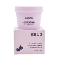 Очищающая грязевая маска  EBUG  Eggplant Tender Cleansing Mud Mask 100 гр с экстрактом Баклажана