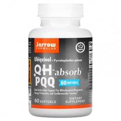 Jarrow Formulas, убихинол, QH-Absorb + PPQ, 60 мягких таблеток