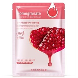 Тканевая маска Hchana Natural Skincare Plant  Pomegranate 25ml с гранатом