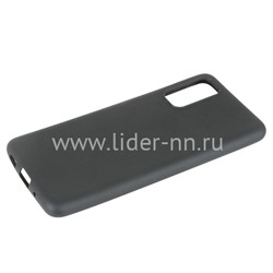 Задняя панель для Samsung Galaxy S20 Силикон матовый (черная)