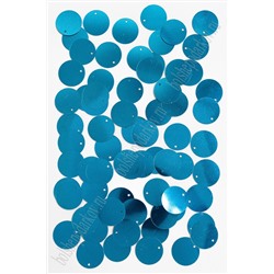 Пайетки круглые 19 мм (50 гр) SF-3070, голубой