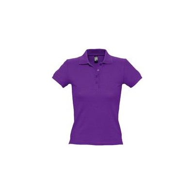 Рубашка поло женская People 210, темно-фиолетовая