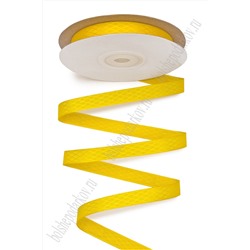 Лента декоративная "Ромбики" 1 см*20 ярд (SF-1785) желтый №645