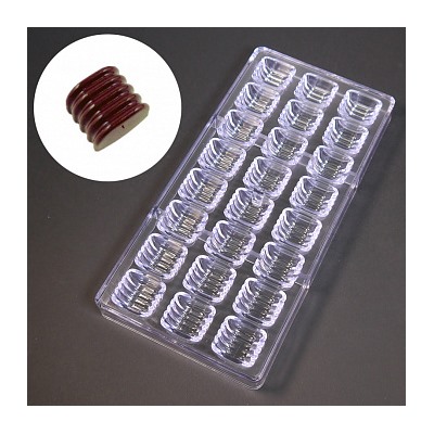 Форма для шоколада (поликарбонат) STRISCE, Bake ware, 24 ячейки