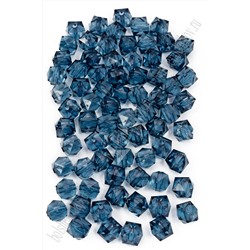 Бусины граненые 10 мм*500 гр (SF-7639) темно-синий №26