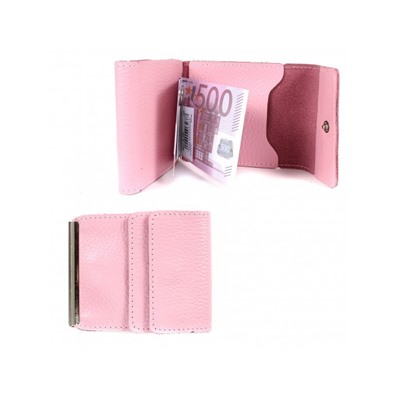 Зажим для купюр Premier-Z-28 натуральная кожа розовый флотер (331)  198886