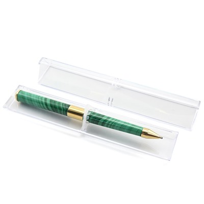 Малахитовая ручка со вставками из латуни