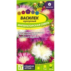 Цветы Василек Императорская смесь мускусный (0,3г) Сем Алт (мин.5шт.)