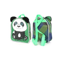 Рюкзак детский Silver Top-1041 Кроха прост спинка/панда,  зеленый 249370