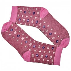 Носки женские "Цветочки" (темно-розовый)