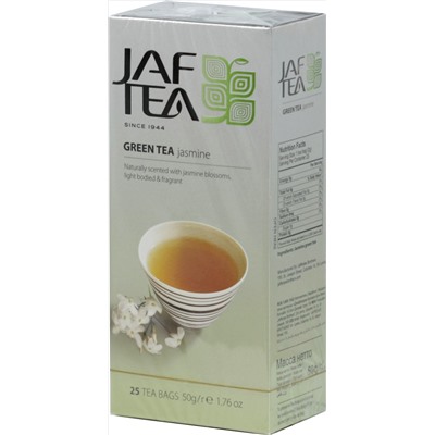 JAF TEA. Зеленый. Жасмин карт.пачка, 25 пак.