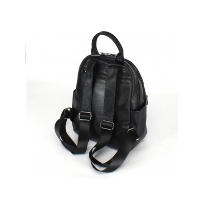Рюкзак жен натуральная кожа OPI-8076,  2отд,  4внутр+4внеш/карм,  черный 238868