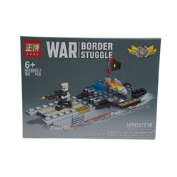 Конструктор War Border Катер 85дет. 19*14см / коробка 8002-1