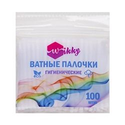 Ватные палочки WIKKY 100шт.полиэт.