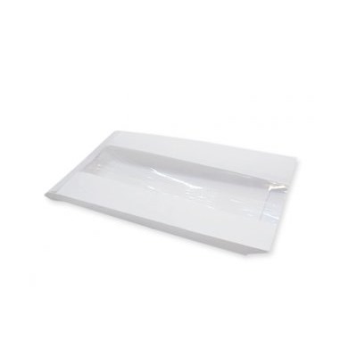 Пакет бумажный 140+60*250 без печати с окном для выпечки белый (2000/100)