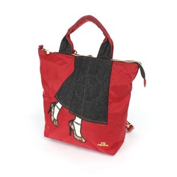 Рюкзак жен текстиль ZPT-MT 7-8176  (сумка-change),  1отд. 1внеш,  1внут/карм,  красный 252346