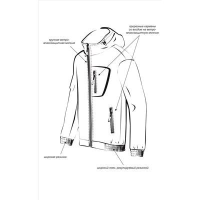 Костюм "ТУРИСТ 1" куртка/брюки цвет: кмф "Мультикам", ткань: Грета