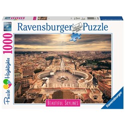 Ravensburger. Пазл карт. 1000 арт.14082 "Красивые горизонты, Рим"