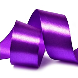 Лента атласная 25 мм (23 метра, цвет №35 Темно-фиолетовый)