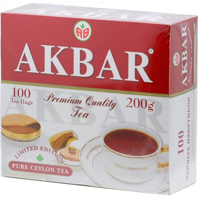 AKBAR. Mountain fresh (красн-бел. пачка) карт.пачка, 100 пак.