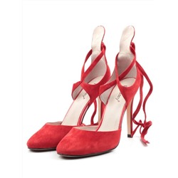 V-892 RED Туфли женские (натуральная замша) размер 37
