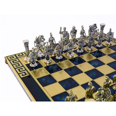 Шахматы с металлическими фигурами "Римляне" 450*450мм.