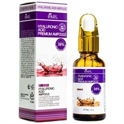 Сыворотка для лица Ekel Hyaluronic Acid Premium Ampoule 38% 30г