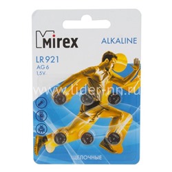 Батарейка алкалиновая Mirex AG 6 LR921/6BL
