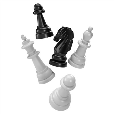 Шашки-Шахматы-Нарды в серой пластиковой коробке (большие)
