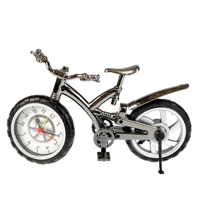Будильник "Велосипед", дискретный ход, 12 х 22 см, d=6.5 см, микс