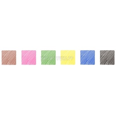 Карандаши цветные 6 цв. трехгранные, неоновые "Енот на лужайке" Мульти-Пульти CP_14753, CP_14753