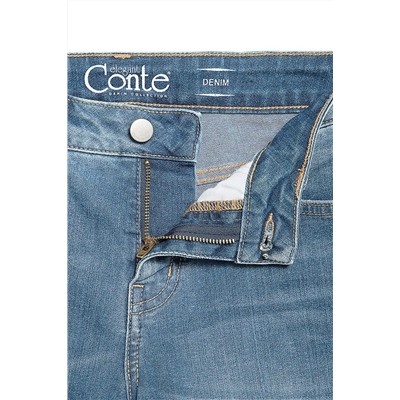 Модные джинсы с эффектом потёртости CON-105 CONTE ELEGANT синий 164-98 размер