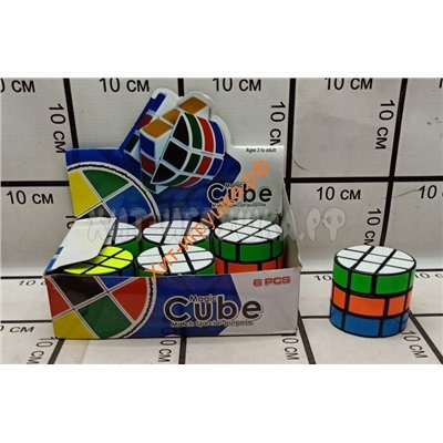 Кубик Рубика цилиндр 6 шт в блоке 2188-262, 2188-262