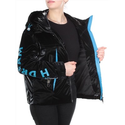 D004 BLACK Куртка демисезонная женская (100 гр. синтепон) размер L (46) - 52 российский