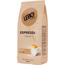 LEBO. Espresso. Crema (зерновой) 1 кг. мягкая упаковка