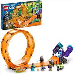 LEGO. Конструктор 60338 "City Smashing Chimpanzee Stunt Loop" (Захватывающий трюк с петлей Шимпанзе)