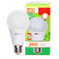 Светодиодная лампа Jazzway PLED-ECO- A60 7W E27 3000K 580Lm 220V/50Hz