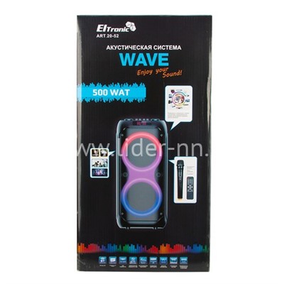 Колонка 08" (20-52 WAVE 500) динамик 2шт/8" ELTRONIC с TWS                  
                                          
                                -10%