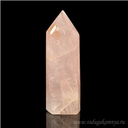 Кристалл розового кварца мадагаскарского "Карандаш", 66*40*188мм, вес 872гр.