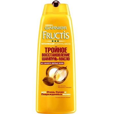 FRUCTIS 250ml Шампунь-масло тройное восстановление Garnier